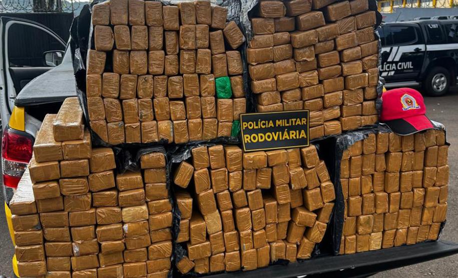 Com aumento de 155%, Paraná bate recorde de apreensão de drogas no 1º trimestre Foto: SESP