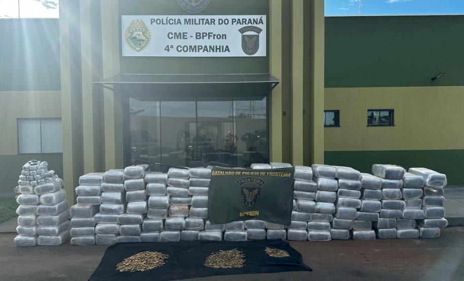Com aumento de 155%, Paraná bate recorde de apreensão de drogas no 1º trimestre Foto: SESP