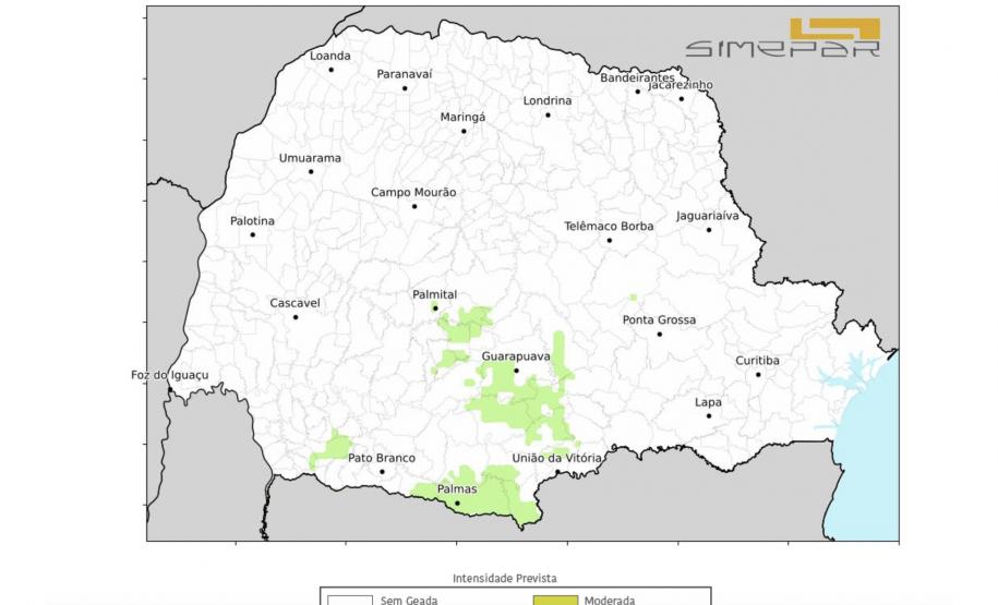 Geada dá as caras, mas frio deve diminuir nos próximos dias no Paraná