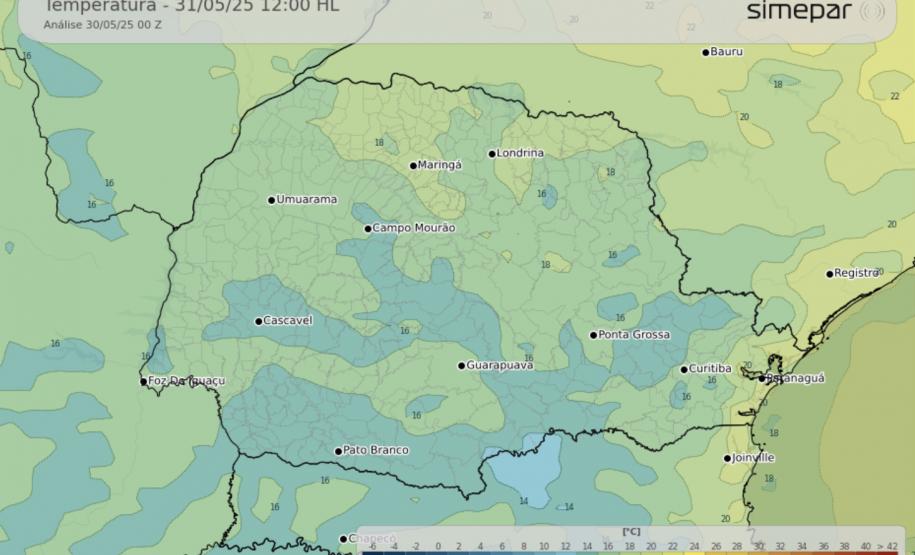 Geada dá as caras, mas frio deve diminuir nos próximos dias no Paraná