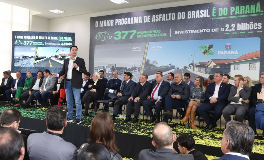 Estado amplia Asfalto Novo, Vida Nova para municípios com cerca de 100 mil habitantes Foto: Ari Dias/AEN