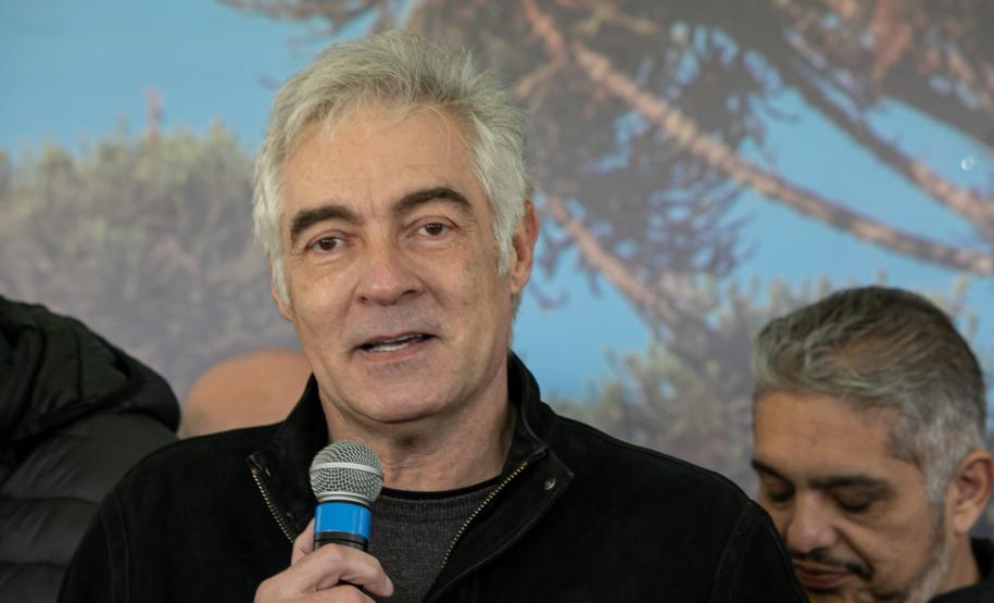 Curitiba, 24 de junho de 2025 - O governador em exercício Darci Piana plantou, no Dia Nacional da Araucária, nos jardins do Palácio Iguaçu, uma muda clonada de uma Araucaria angustifolia com cerca de 700 anos. Foto: Roberto Dziura Jr/AEN