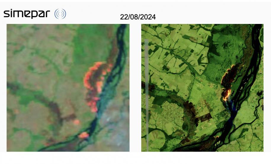 Plataforma do Simepar ajuda no combate a incêndios ao detectar focos de calor