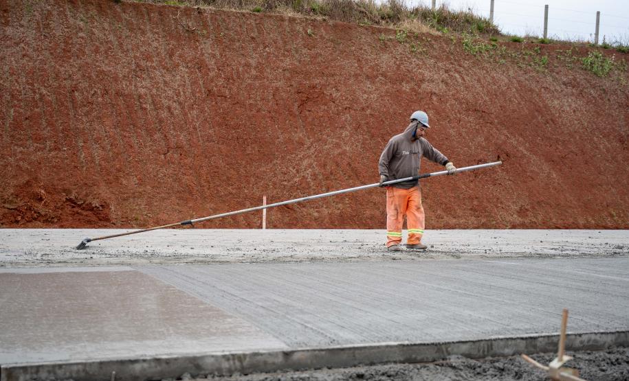 Duplicação em concreto da PRC-466 em Guarapuava alcança 40% de execução