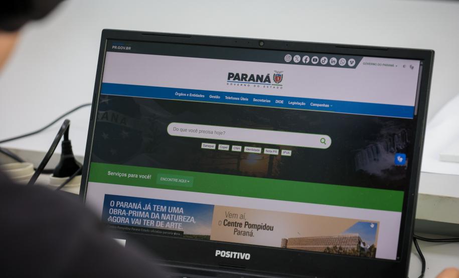 Portais do Governo do Paraná têm o maior volume de acessos entre os estados