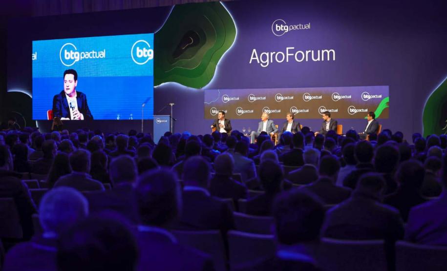 Ratinho Junior destaca bons resultados da economia no AgroForum do BTG Pactual