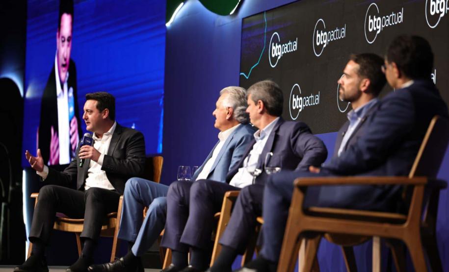 Ratinho Junior destaca bons resultados da economia no AgroForum do BTG Pactual