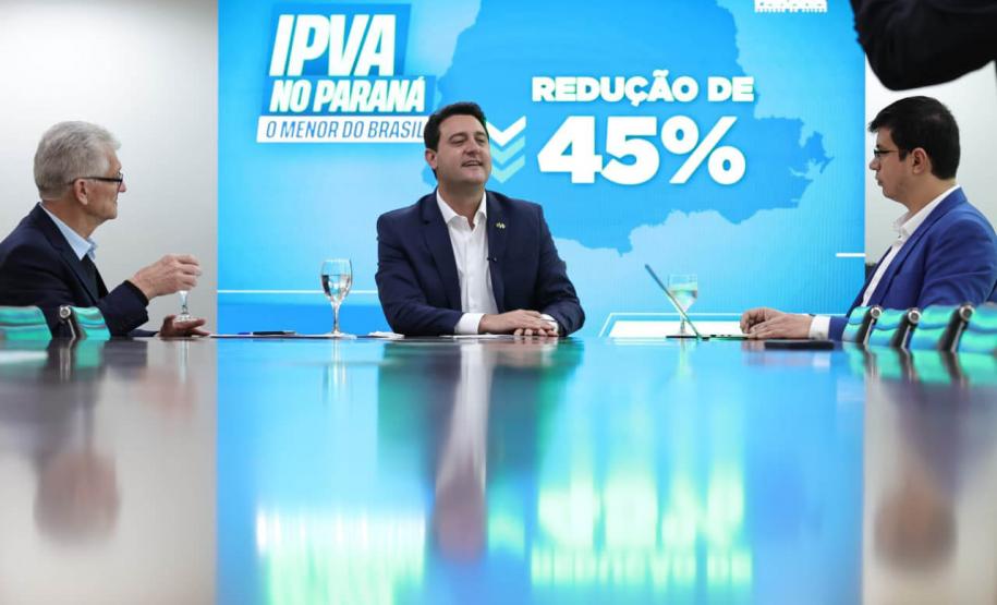 Com redução de 45%, Paraná terá menor alíquota de IPVA do Brasil em 2026