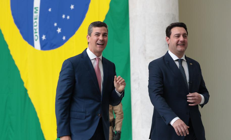 Ratinho Junior recebe Santiago Peña para debater novas oportunidades entre Paraná e Paraguai