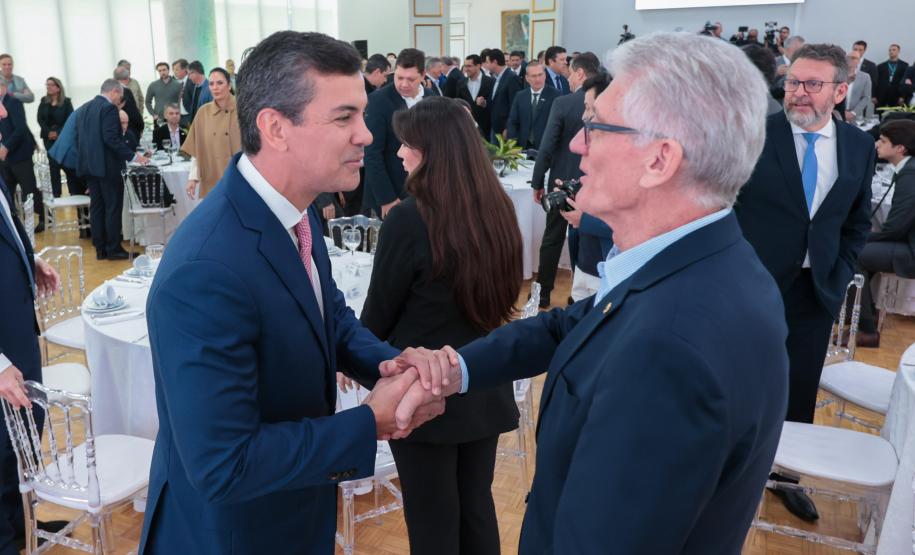 Ratinho Junior recebe Santiago Peña para debater novas oportunidades entre Paraná e Paraguai