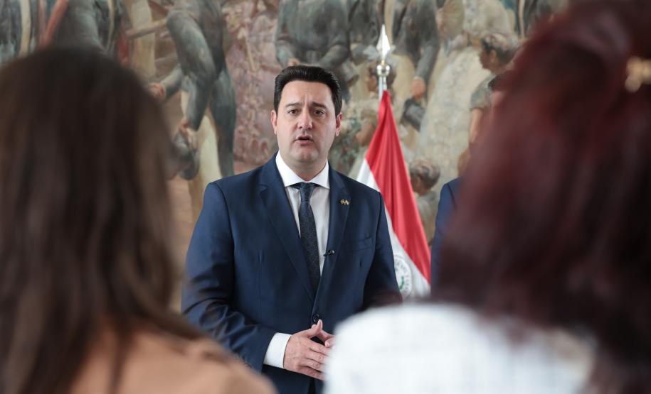 Ratinho Junior recebe Santiago Peña para debater novas oportunidades entre Paraná e Paraguai