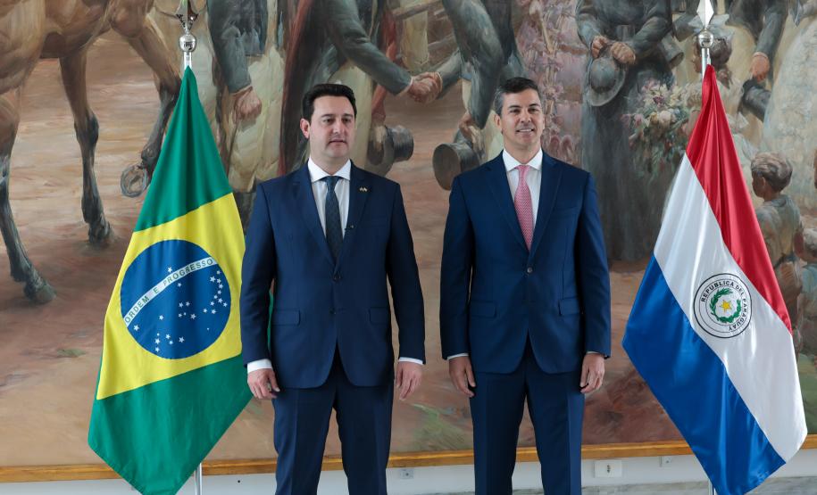 Ratinho Junior recebe Santiago Peña para debater novas oportunidades entre Paraná e Paraguai