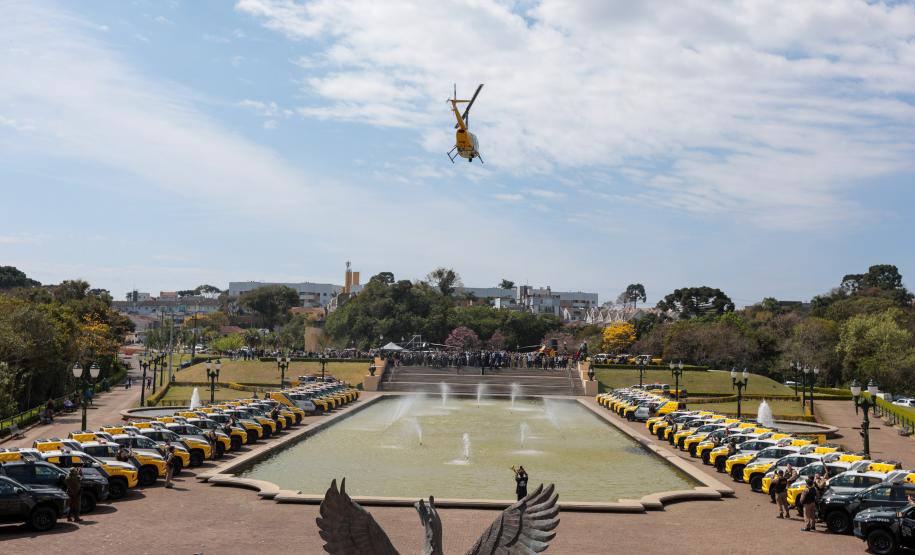 Com cinco novos helicópteros, Paraná tem a maior frota aérea da história da segurança pública