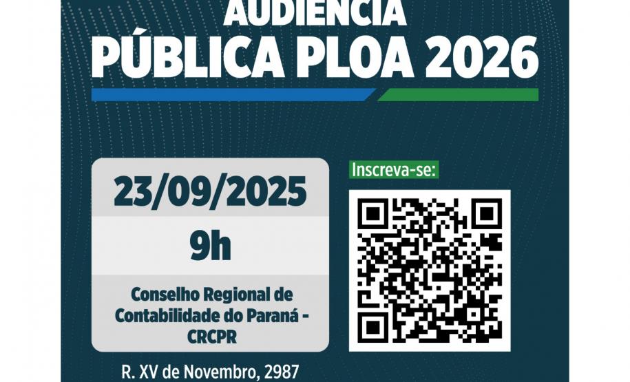 Fazenda fará audiência pública de apresentação da PLOA 2026; saiba como participar
