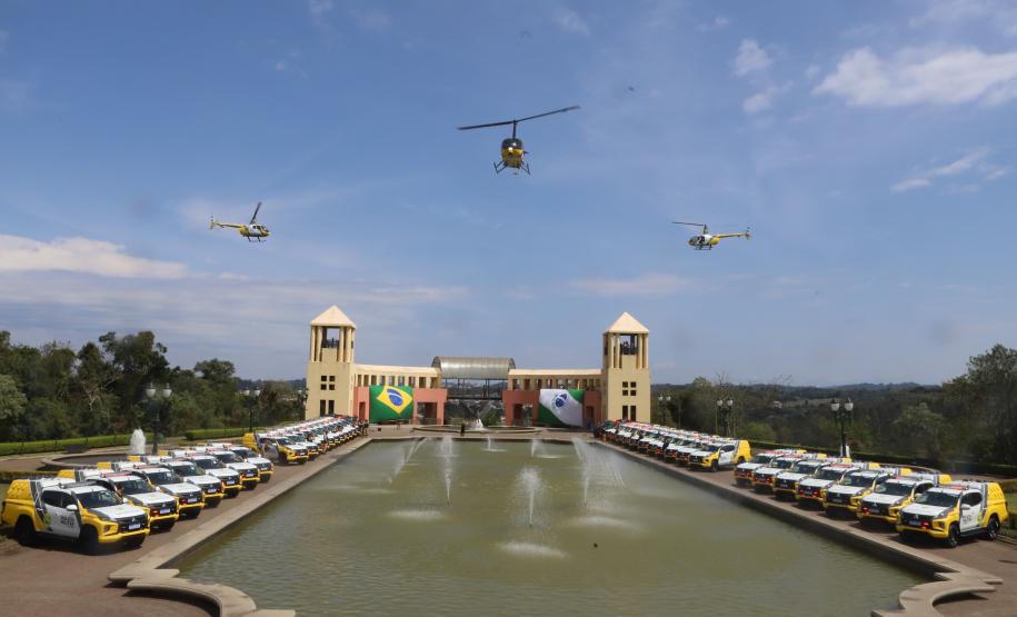 Com cinco novos helicópteros, Paraná tem a maior frota aérea da história da segurança pública
