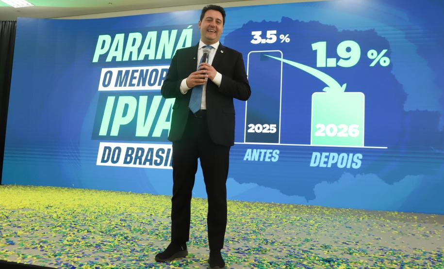 Ratinho Junior sanciona lei que reduz IPVA no Paraná e garante menor alíquota do Brasil