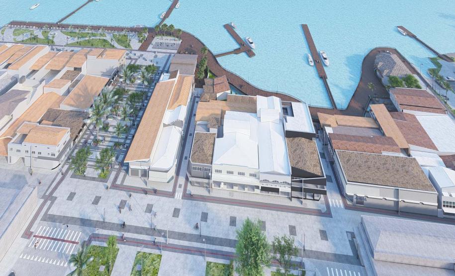 Projeto da orla histórica de Guaratuba.