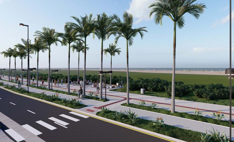 Projeto da orla histórica de Guaratuba.