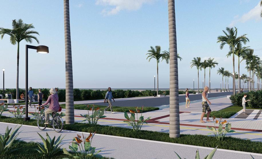 Projeto da orla histórica de Guaratuba.