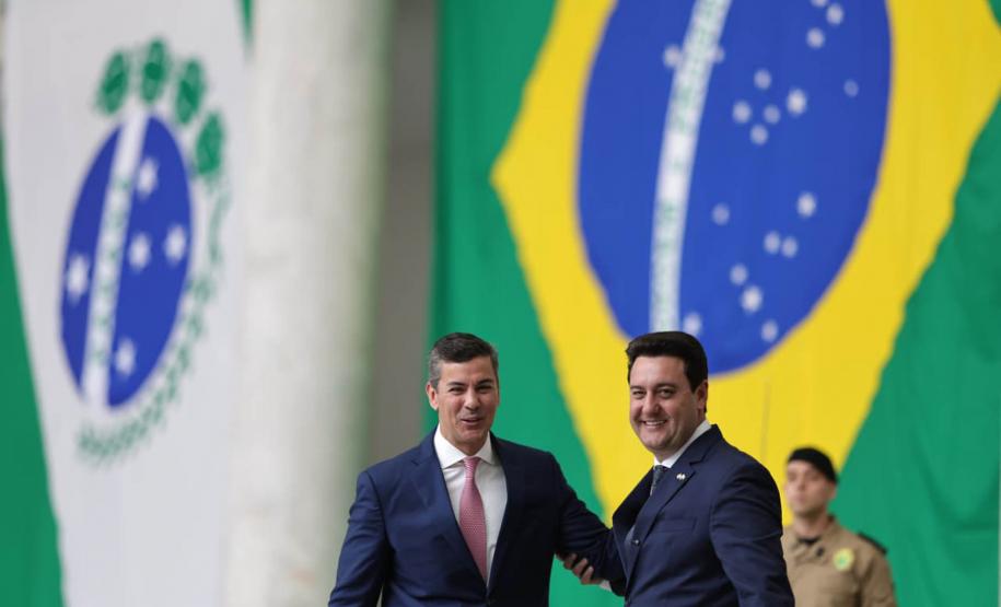 Ratinho Junior recebe Santiago Peña para debater novas oportunidades entre Paraná e Paraguai