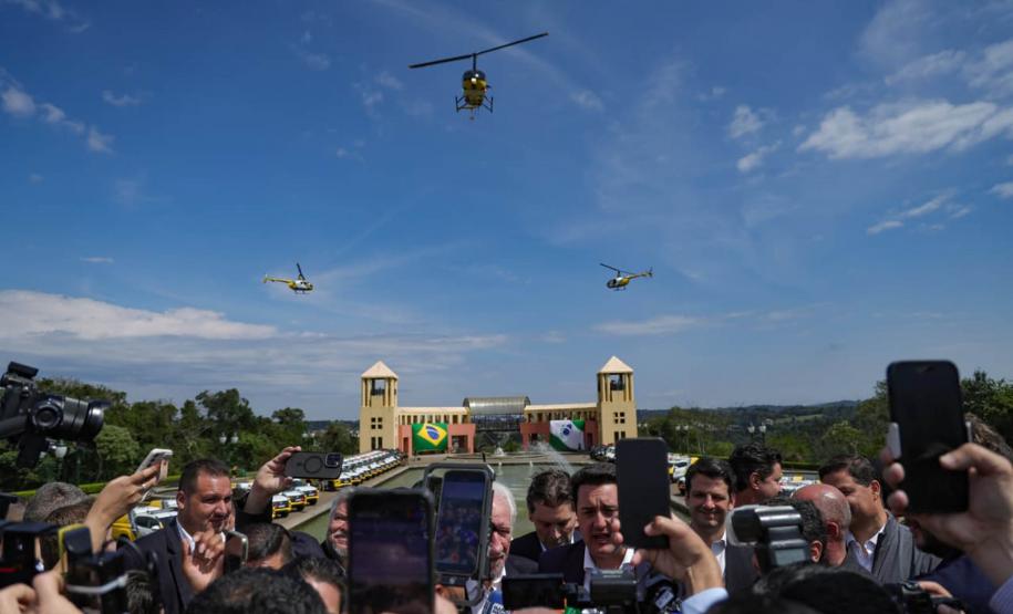 Com cinco novos helicópteros, Paraná tem a maior frota aérea da história da segurança pública