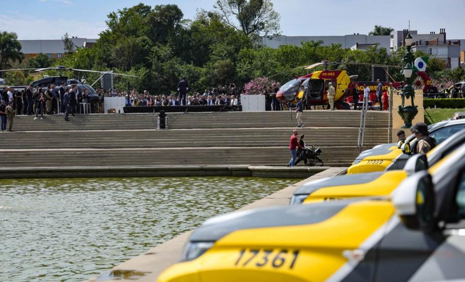 Com cinco novos helicópteros, Paraná tem a maior frota aérea da história da segurança pública