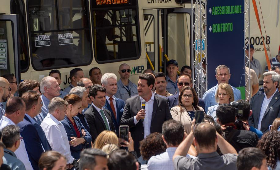 Cidades da Região Metropolitana de Curitiba ganham 115 novos ônibus para transporte coletivo