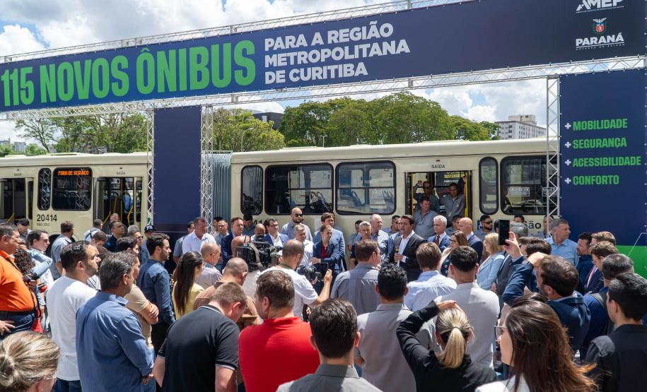 Cidades da Região Metropolitana de Curitiba ganham 115 novos ônibus para transporte coletivo