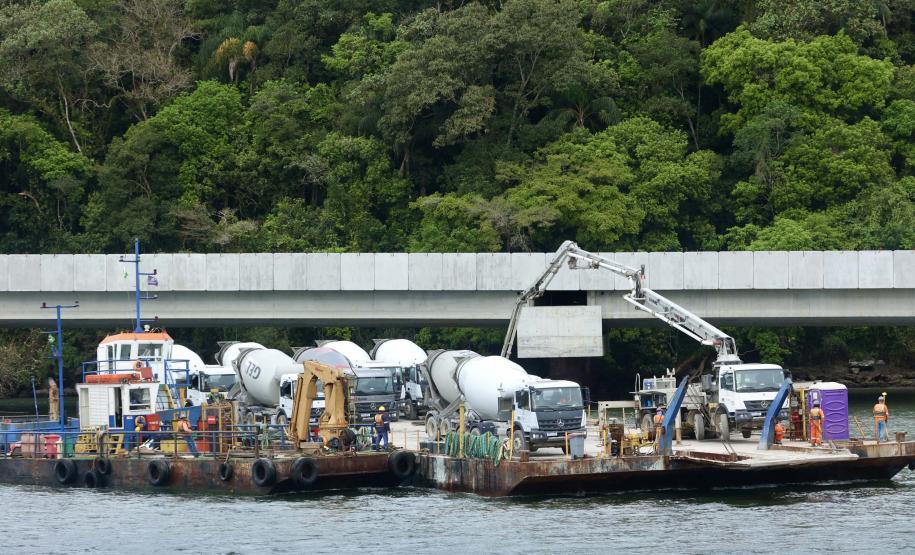 Ponte de Guaratuba chega a 80% de execução e obras seguem em ritmo acelerado