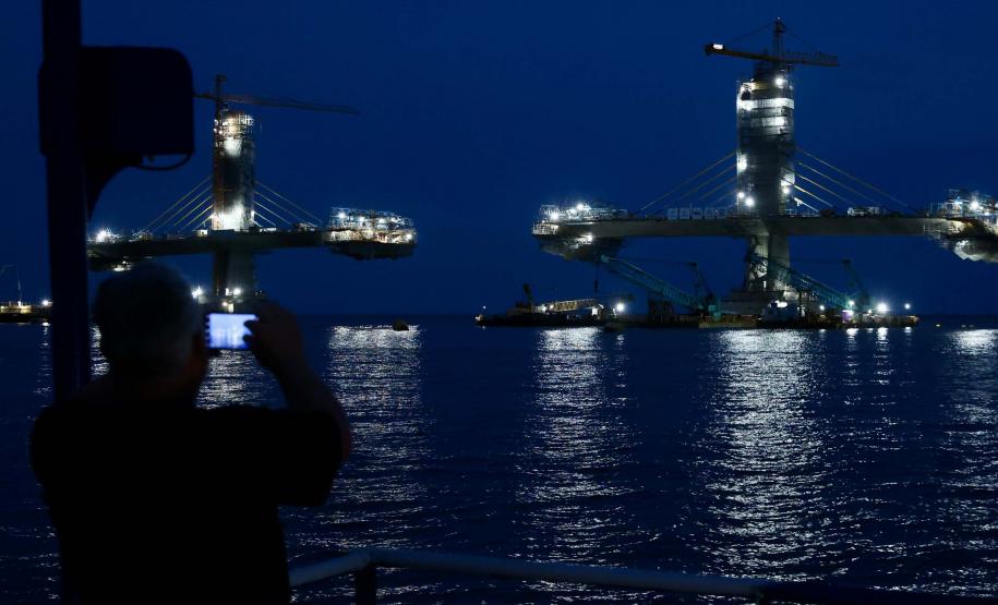 Ponte de Guaratuba chega a 80% de execução e obras seguem em ritmo acelerado