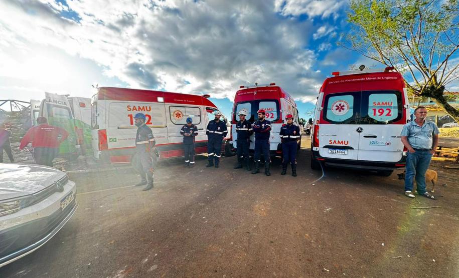 Atendimento integrado do Samu garante agilidade no socorro às vítimas do tornado