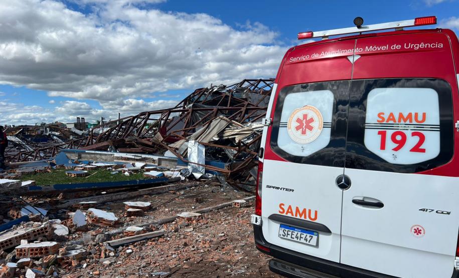 Atendimento integrado do Samu garante agilidade no socorro às vítimas do tornado
