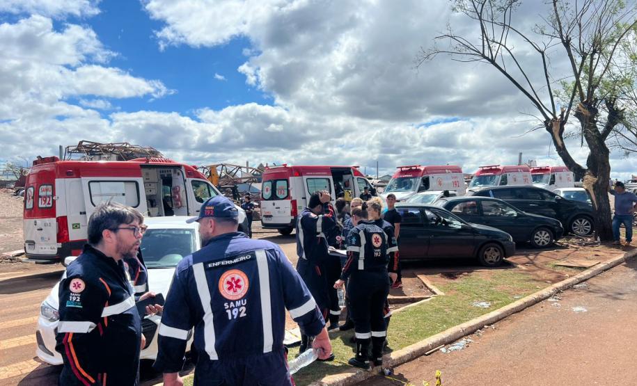 Atendimento integrado do Samu garante agilidade no socorro às vítimas do tornado