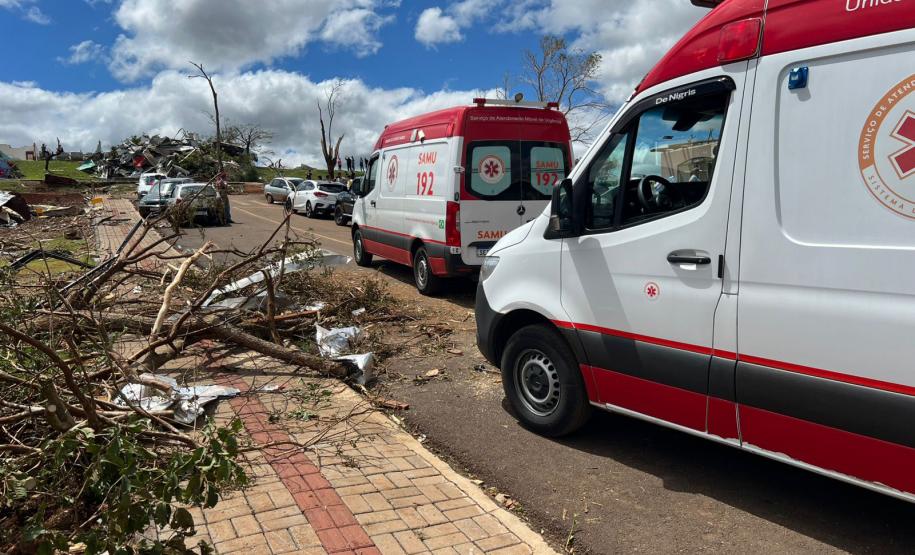 Atendimento integrado do Samu garante agilidade no socorro às vítimas do tornado