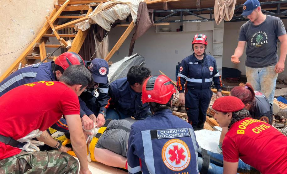 Atendimento integrado do Samu garante agilidade no socorro às vítimas do tornado