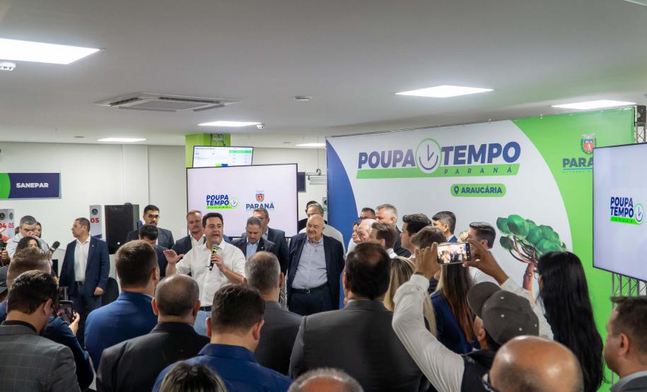 Primeira unidade de rua: governador inaugura Poupatempo de Araucária