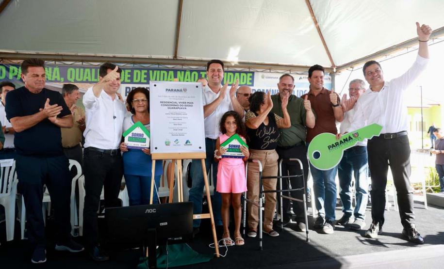 Governador inaugura o Condomínio do Idoso de Guarapuava, o 8° do Estado
