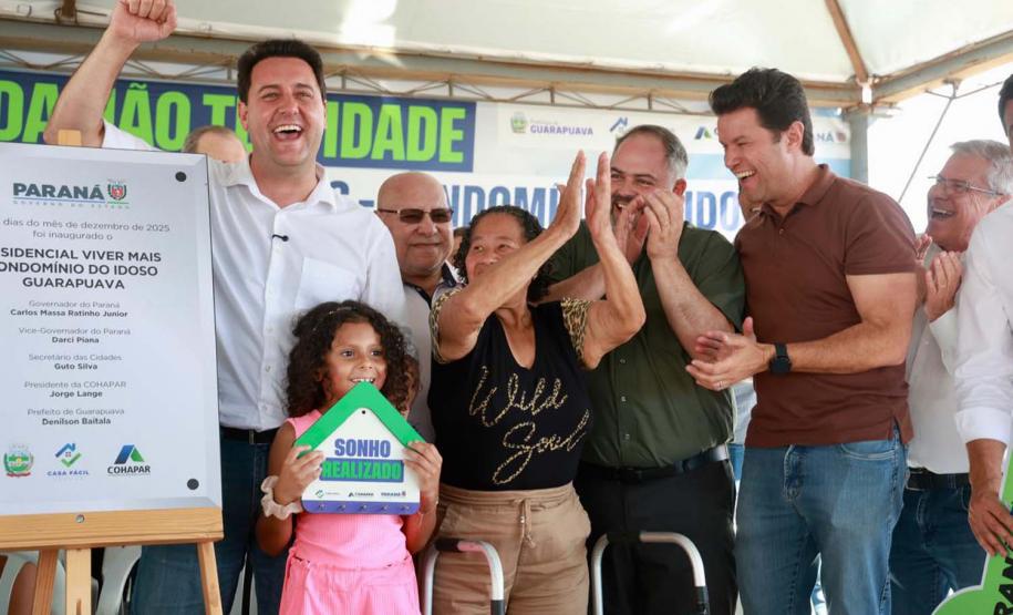 Governador inaugura o Condomínio do Idoso de Guarapuava, o 8° do Estado