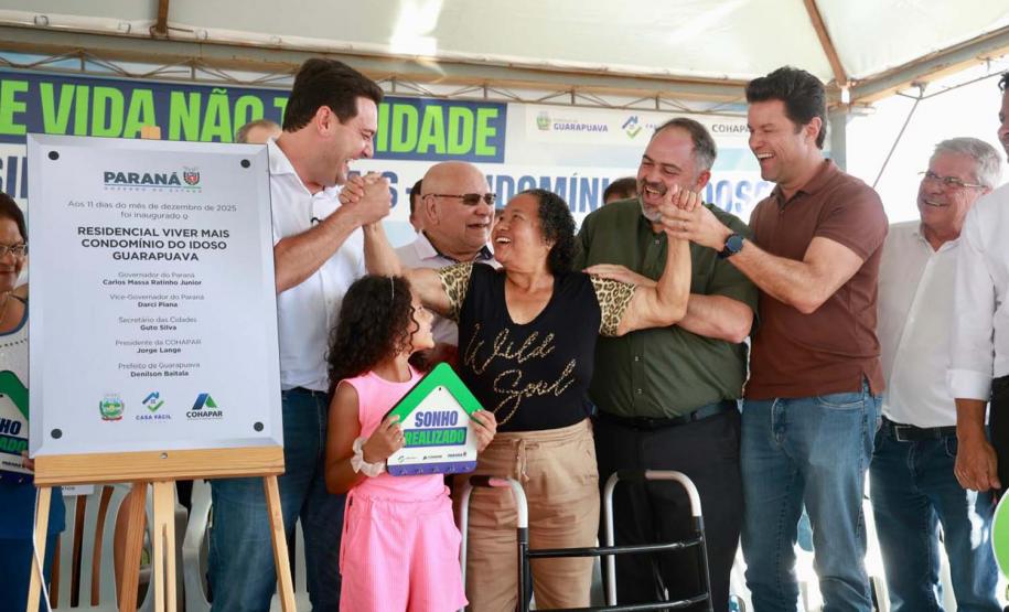 Governador inaugura o Condomínio do Idoso de Guarapuava, o 8° do Estado