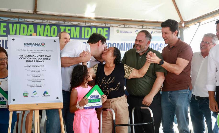 Governador inaugura o Condomínio do Idoso de Guarapuava, o 8° do Estado