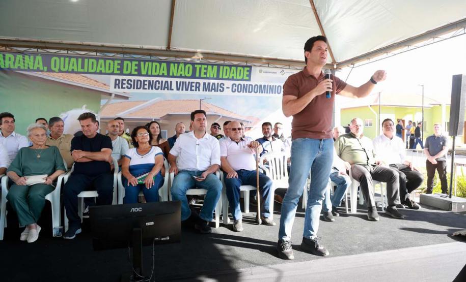 Governador inaugura o Condomínio do Idoso de Guarapuava, o 8° do Estado