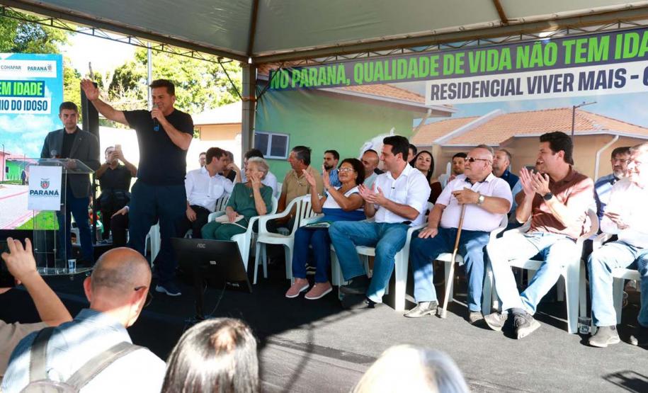 Governador inaugura o Condomínio do Idoso de Guarapuava, o 8° do Estado