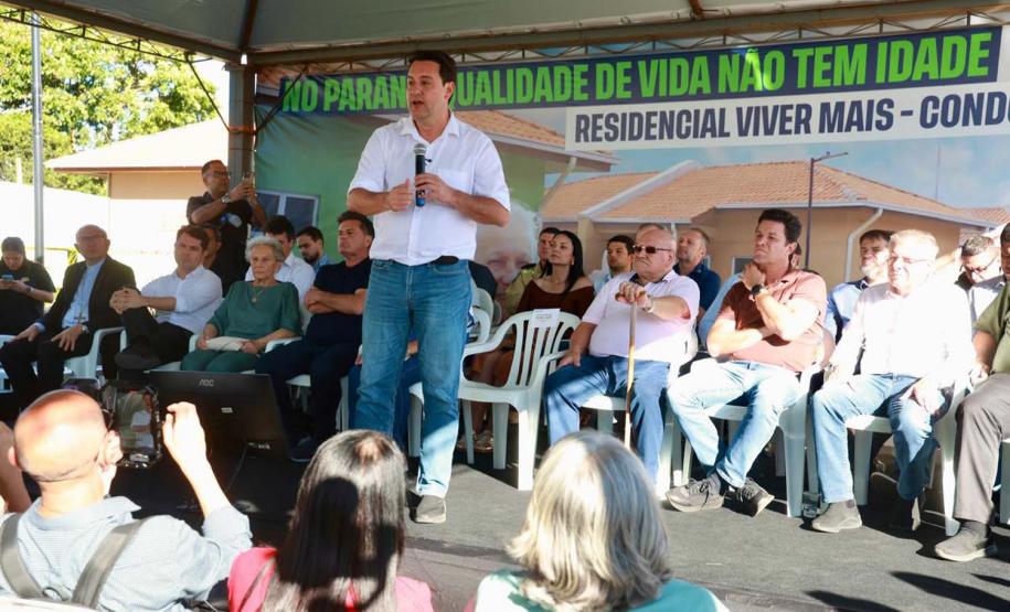 Governador inaugura o Condomínio do Idoso de Guarapuava, o 8° do Estado