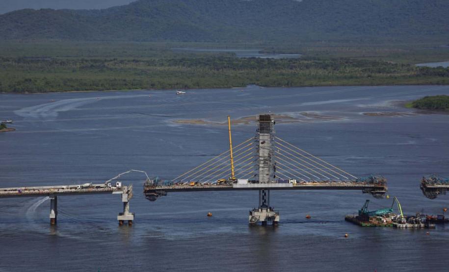 Reta final: veja como vai funcionar o encontro da parte estaiada da Ponte de Guaratuba