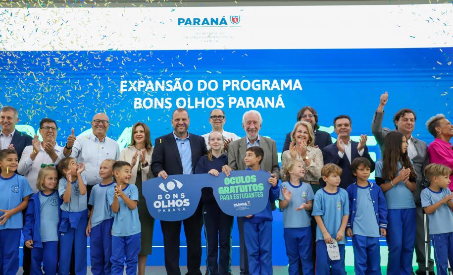 Estado lança 2ª fase do Programa Bons Olhos Paraná para atender mais 540 mil alunos