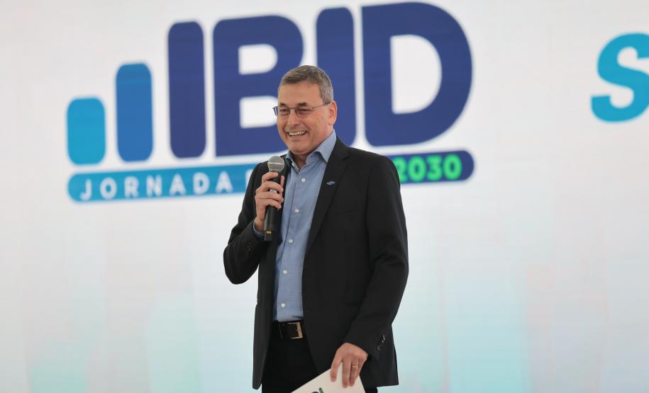O vice-governador Darci Piana participa nesta segunda-feira (9) do lançamento da Jornada Paraná IBID 2030. Foto: Geraldo Bubniak/AEN