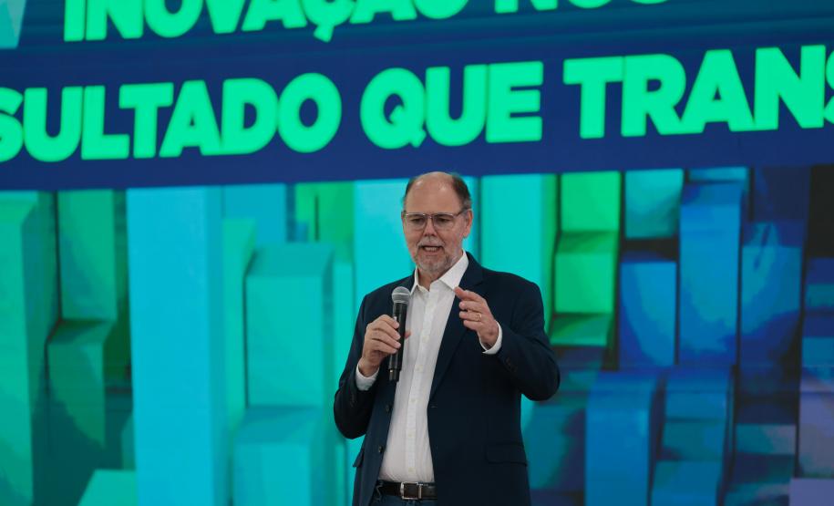 O vice-governador Darci Piana participa nesta segunda-feira (9) do lançamento da Jornada Paraná IBID 2030. Foto: Geraldo Bubniak/AEN