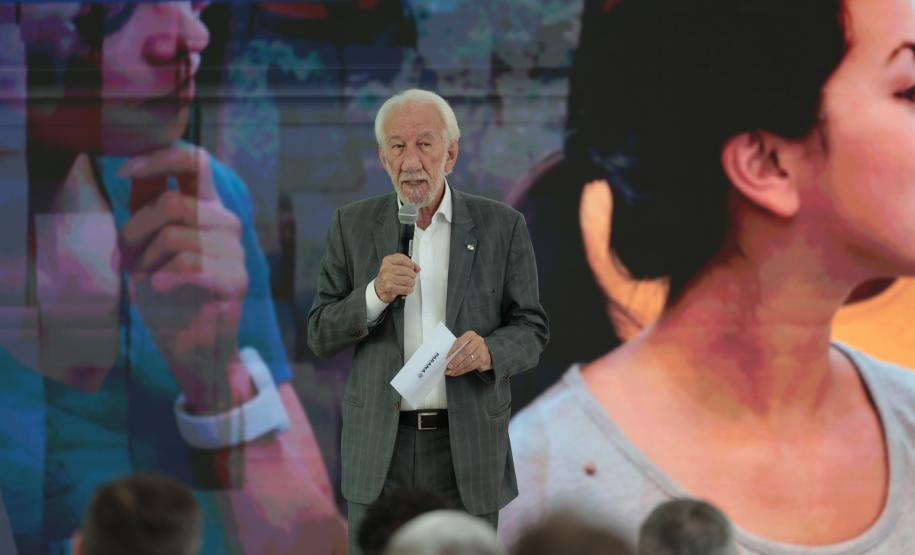 O vice-governador Darci Piana participa nesta segunda-feira (9) do lançamento da Jornada Paraná IBID 2030. Foto: Geraldo Bubniak/AEN