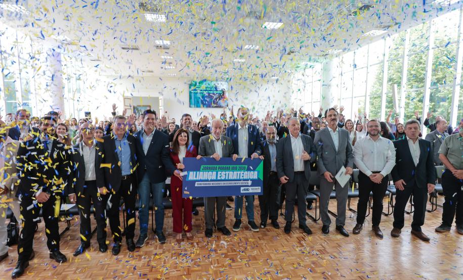 O vice-governador Darci Piana participa nesta segunda-feira (9) do lançamento da Jornada Paraná IBID 2030. Foto: Geraldo Bubniak/AEN