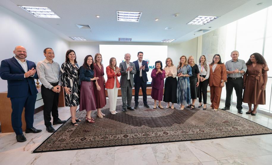 O governador Carlos Massa Ratinho Junior recebe nesta segunda-feira (23) representantes do Grupo Mulheres do Brasil.